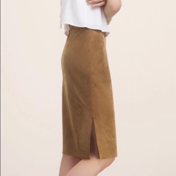 Aritzia wilfred suede lis skirt. Size 00. - Picture 3 of 5